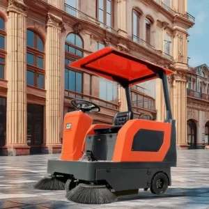 Industrial Ride-On Floor Sweeper and Scrubber