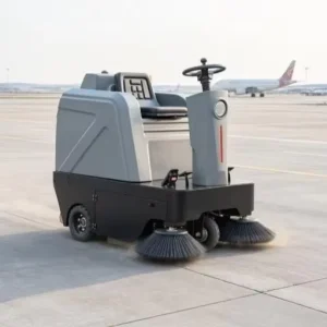 Industrial Ride-On Floor Sweeper for Airport Aprons, Runways, and Aviation Facilities