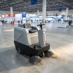 Industrial Ride-On Floor Sweeper for Exhibition Centers, Trade Shows and Large Event Halls