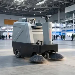 Industrial Ride-On Floor Sweeper for Exhibition Halls, Convention Centers and Large Indoor Areas