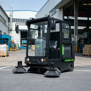 Industrial Ride-On Floor Sweeper for Factories and Campuses