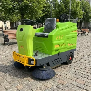 Industrial Ride on Road Sweeper Machine 1450mm Cleaning Width Electric Floor Sweeper for Warehouse Factory