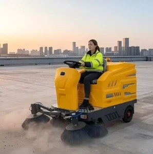 Industrial Ride on Sweeper Commercial Floor Sweeper for Warehouse Factory Park School Campus