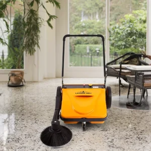 Industrial Road Sweeper Manual Walk Behind with Plastic Floor Brush for Sweeping