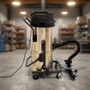 Industrial Vacuum Cleaner 80L 4500W High Suction 23Kpa Wet & Dry Stainless Steel Dust Collector for Construction Site Workshop