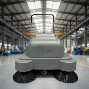 Industrial Walk-Behind Floor Sweeper, 990mm Cleaning Width, 12V 103Ah Battery-Powered
