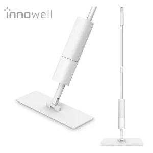 Innowell 360° Rotating Aluminum Spray Mop Microfiber Wet Dry Hands Free For Hardwood Tile Floor