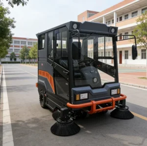 Integrated Sweeping Suctioning Quick Cleaning Spray Dust Suppression Electric Traveling Sweeper with Engine & Motor 3000W 48V