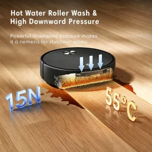 Intelligent Integrated line Laser App controlled Mop Wet Dry Sweeping Aspiradora Robot Vacuum Cleaner and Mop
