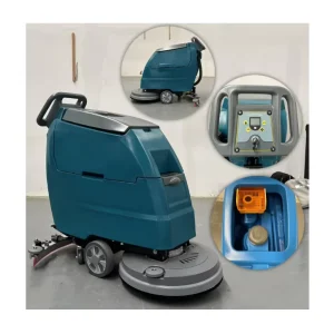 IronBee JB50 Walk Behind Floor Scrubber Cleaning Equipment 24V 870W 60L Industrial Road Floor Scrubber With Batteries