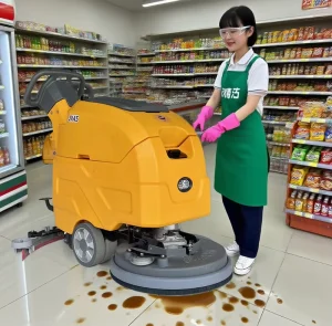 IronBee JX45 Popular Automatic Walk Behind Commercial Scrubber Floor Washing Machine Marble Granite Floor Cleaning Machine