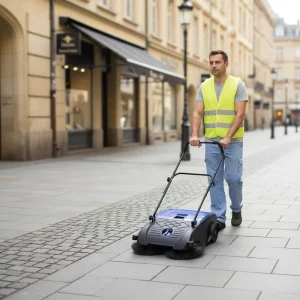 JL750 Manual Push Road Sweeper New Walk Behind Cleaning Machine