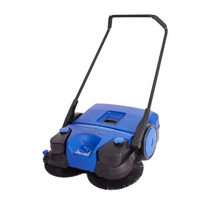 JL780E Walk-Behind Battery-Powered Floor Sweeper with Two Front Brushes and One Roll Brush, 31 in