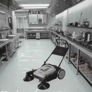 JL920F Manual Walk-Behind Street Sweeper for Road Cleaning