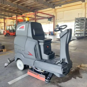 JS-C7 Battery-Powered Ride-On Floor Scrubber Dryer for Marble and Concrete Floors