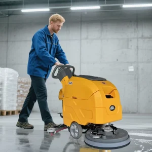 JX45 Automatic Walk Behind Commercial Scrubber Floor Washing Machine Marble Granite Floor Cleaning Machine