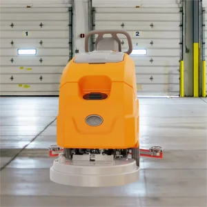JX45 Walk-Behind Floor Scraping and Cleaning Machine, Industrial Compact Scrubber
