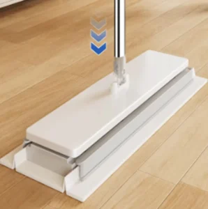 Japan Style Magic Clip Flat Mop with Wet and Dry Microfiber Cloth