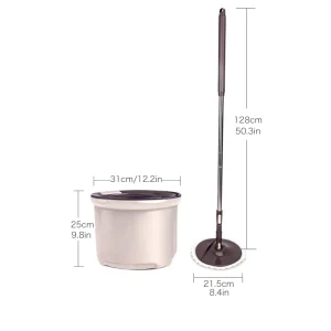 Jesun Hand free Magic Self Clean Water Bucket 360 Mops Cleaning Floor Mop with Bucket Trapeador