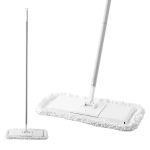 Jesun Manufacturer Professional Microfiber Flat Mop with Clips Multi purpose Wet Dry Dust Mop Cleaner for Home