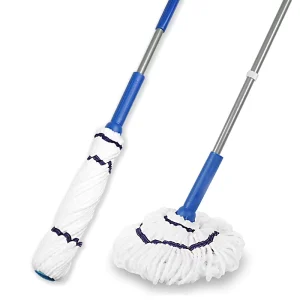 Jesun Self Wringing Twist Mops Cleaning Floor Mop Cleaner Hand Twist Dirt Mop Dry Wet for Floor Cleaning