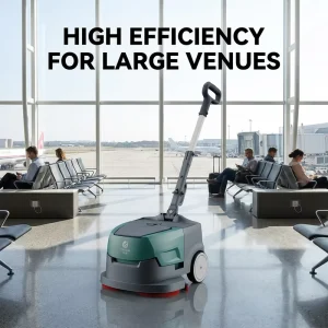 CleanHorse K1 High Cleaning Efficiency Flexible 15 Inch 24V Battery Powered Commercial Walk Behind Scrubber Dryer Machine