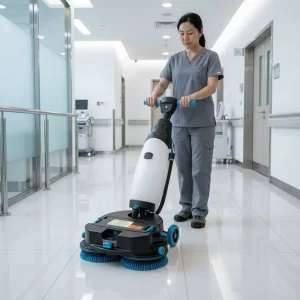 K4 Commercial Cleaning Machine 500mm Double Brush Floor Scrubbing Equipment for Gym and Yoga Studio