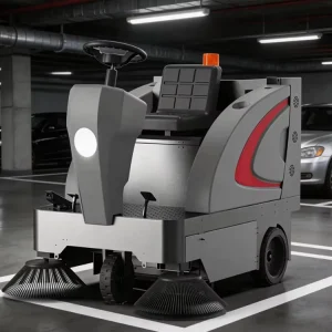 KD 1350 Ride on Electric Industrial Floor Sweeper 100L Water Tank Parks Street Sweeping Workshop Floor Sweeper Machine