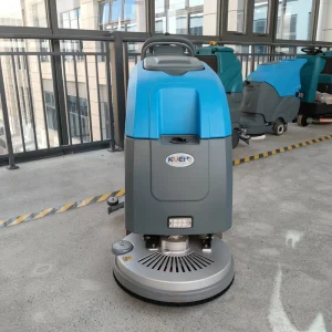 KUER New Electric Walk behind Hand Push Floor Scrubber with Single Disc Brush for Commercial Floors