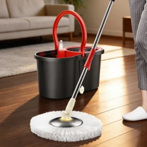 Kitchen Accessories Custom Magic Flat 360 degree Rotating Water Cleaning for Bucket Set with Hands Free Lazy Washing