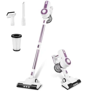 L12 Cordless Stick Vacuum Cleaner for Carpets, Battery Powered