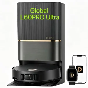 L60 PRO Ultra Powerful Suction Corner Edge Clean Ultra Thin Obstacle Cross LDS Nav Hot Water Mop Self Clean All in One