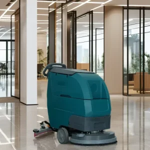LJ-D5A Self-Propelled Industrial Floor Scrubber Sweeper 24V DC Battery Walk-Behind Warehouse Machine