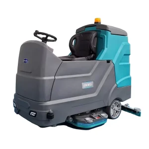 Large Battery-Powered Commercial Floor Scrubber Dryer