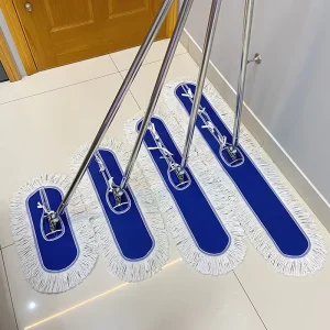 Large Cotton Thread Flat Dust Mop for Hotel, Factory and Household Floor Cleaning, 40/60/80 Rows