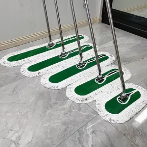 Large Cotton Thread Flat Mop for Hotel and Factory Cleaning, 40 60 80 90 110
