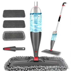 Large-Coverage Spray Mop with Thickened Cleaning Cloth for Household Use
