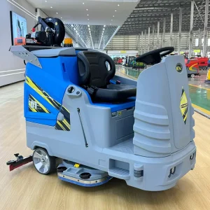 Large Electric Ride-on Floor Scrubber High Capacity Commercial Floor Scrubbing Machine for Hard Floor Stain Cleaning