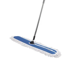 Large Flat Commercial Dust Mop with Adjustable Long Handle