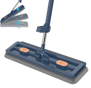 Large Flat Mop Household Cleaning Mop With Bucket Microfiber Floor Cleaning Pads