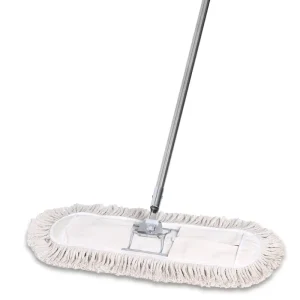 Large Flat Mop Magic Handle Steel Pole Wide for Household Commercial Factory Workshop Hotel Shopping Mall Floors for Cleaning