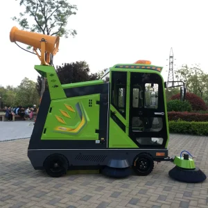 Large Industrial Ride on Street Sweeper With Auto Dumping Function High Efficiency Road Floor Cleaning Machine for Factory Park