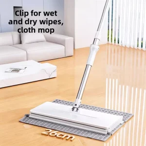 Large Size Cloth-Clip Mop with Telescopic Handle for Home Use