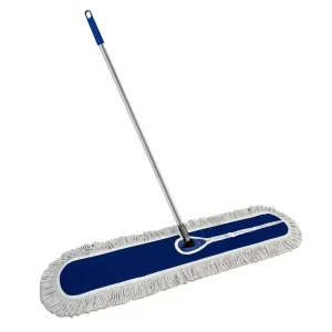Large-Size Commercial Wet/Dry Flat Floor Mop with Stainless Steel Handle for Hotel and Gym Cleaning