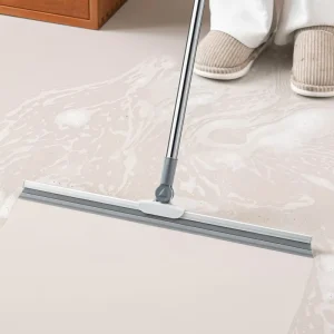 Latex Broom with Plastic Handle for Bathroom and Toilet Cleaning, Retractable