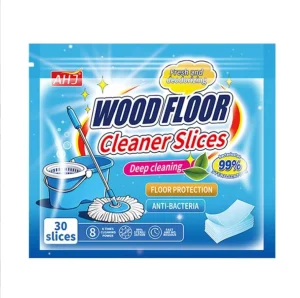 Lemon-Scented Water-Soluble Floor Cleaning Sheets for Tile, Wood and Marble Floors