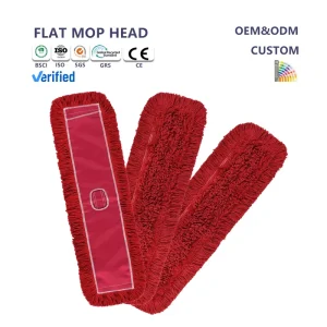 Lightweight Flat Mop with Aluminum Handle for Hardwood, Laminate, and Tile Floors