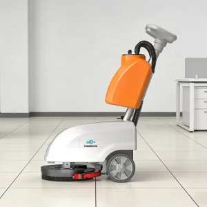 Lightweight Hand-Push Cordless Electric Floor Cleaner and Portable Floor Scrubber Machine