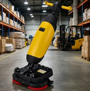 Lightweight Hand-Push Floor Scrubber for Supermarket and Warehouse Maintenance