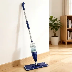 Lightweight Spray Mop with Washable Microfiber Pad for Wet and Dry Floor Cleaning